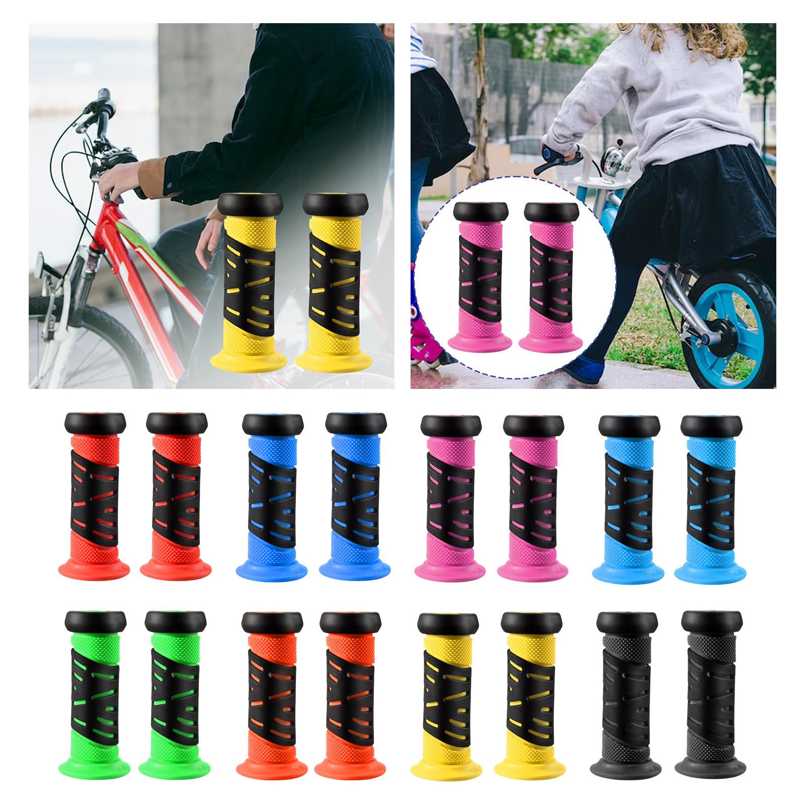Mountain Biking For Kids - Mountain Bike Handlebar Grips Flexible Rubber
