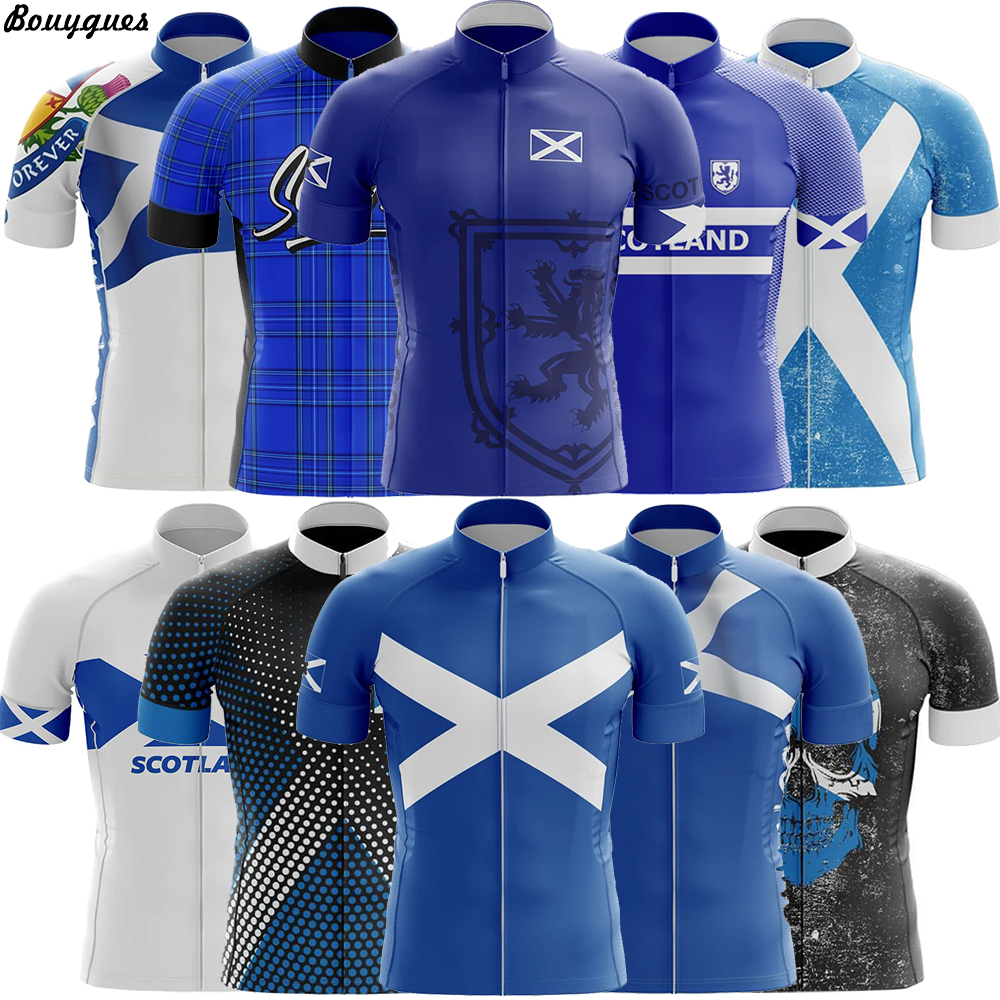 Mountain Biking New Jersey - New SCOTLAND Men Cycling Jersey MTB