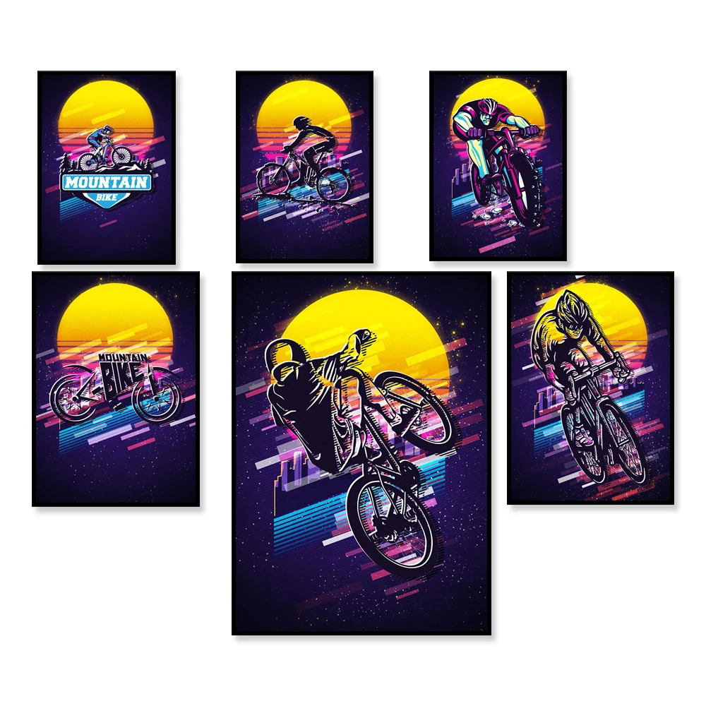 Retro Mountain Bike Poster/ Il - Mountain Biking York recensie en prijs