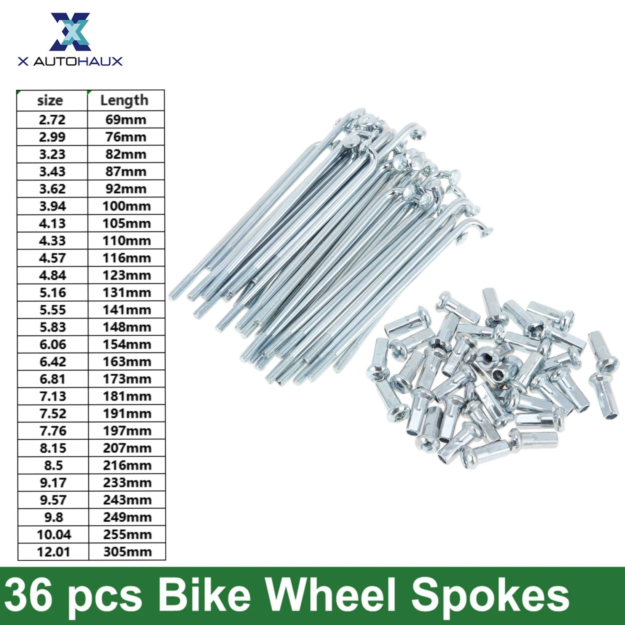 X Autohaux 36pcs 12G J Bend Bi - Spoke Nipple Brass recensie en prijs