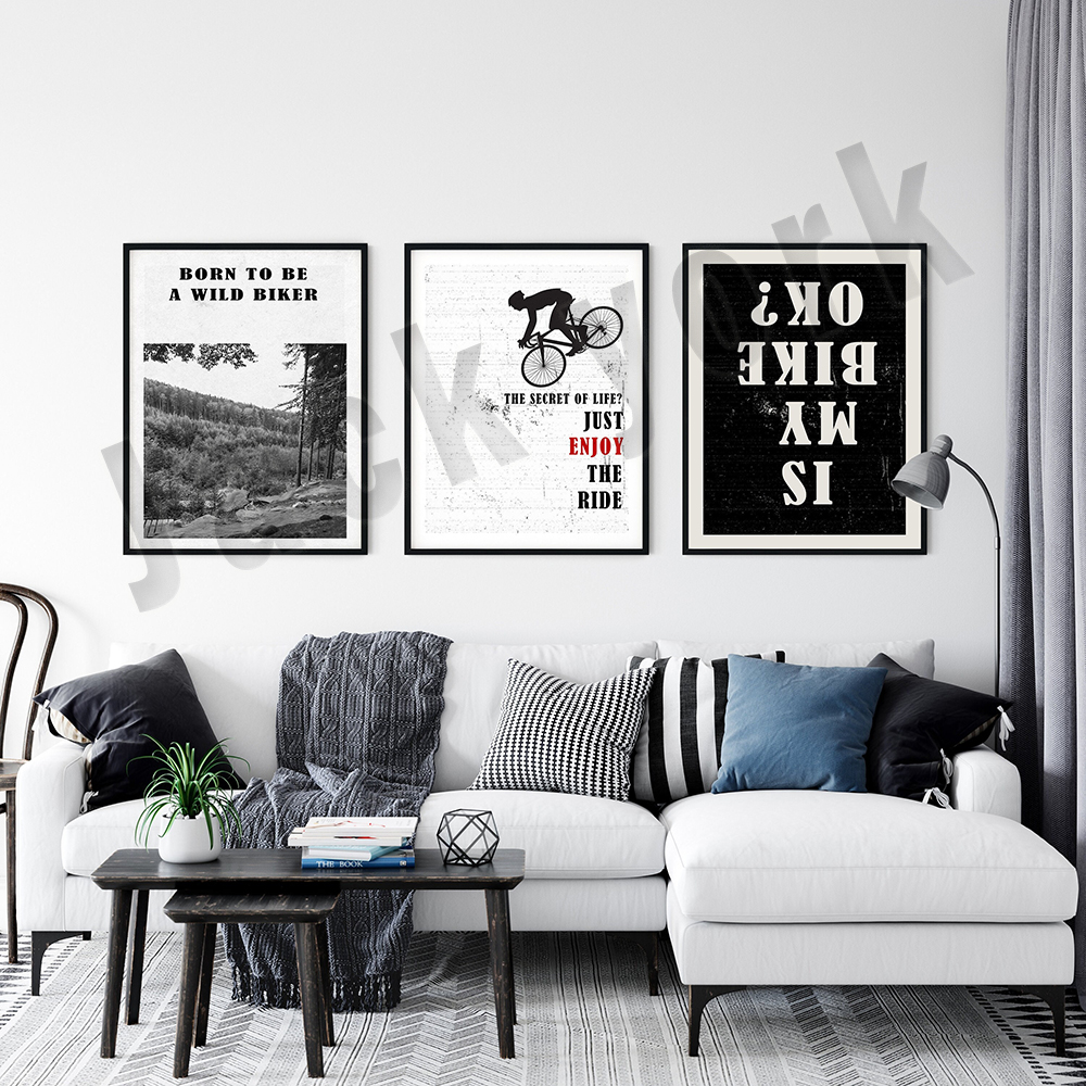 mountain bike art, bike poster - Mountain Biking York recensie en prijs