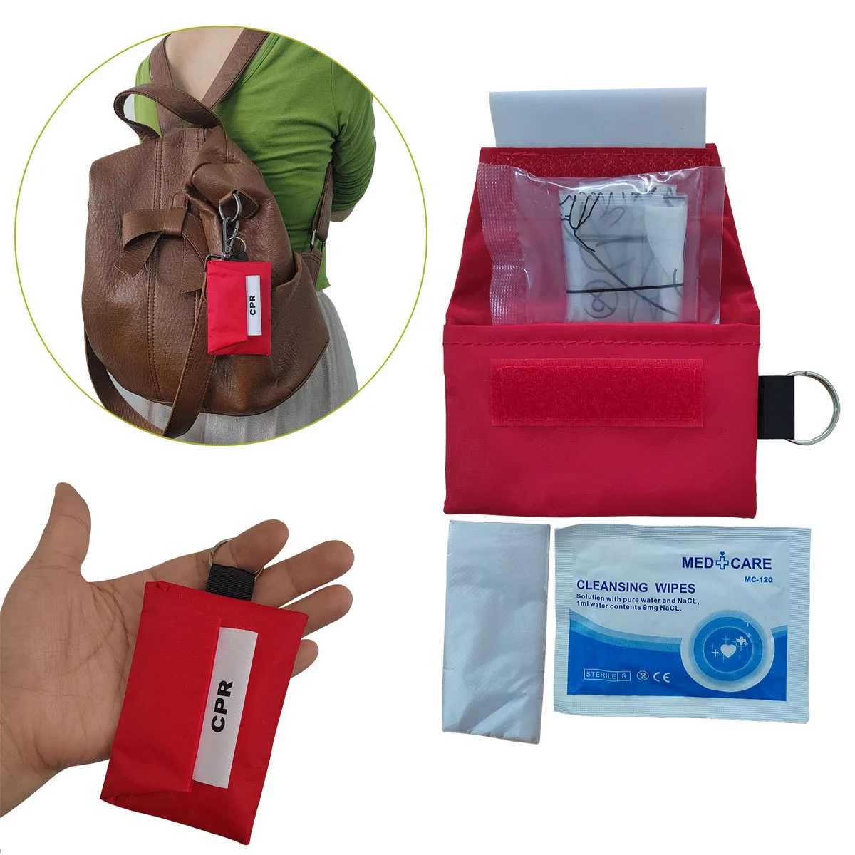 3 pcs CPR Face shield Key Chai - Mountain Biking First Aid Kit recensie en prijs
